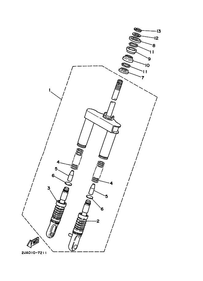 Tenedor frontal