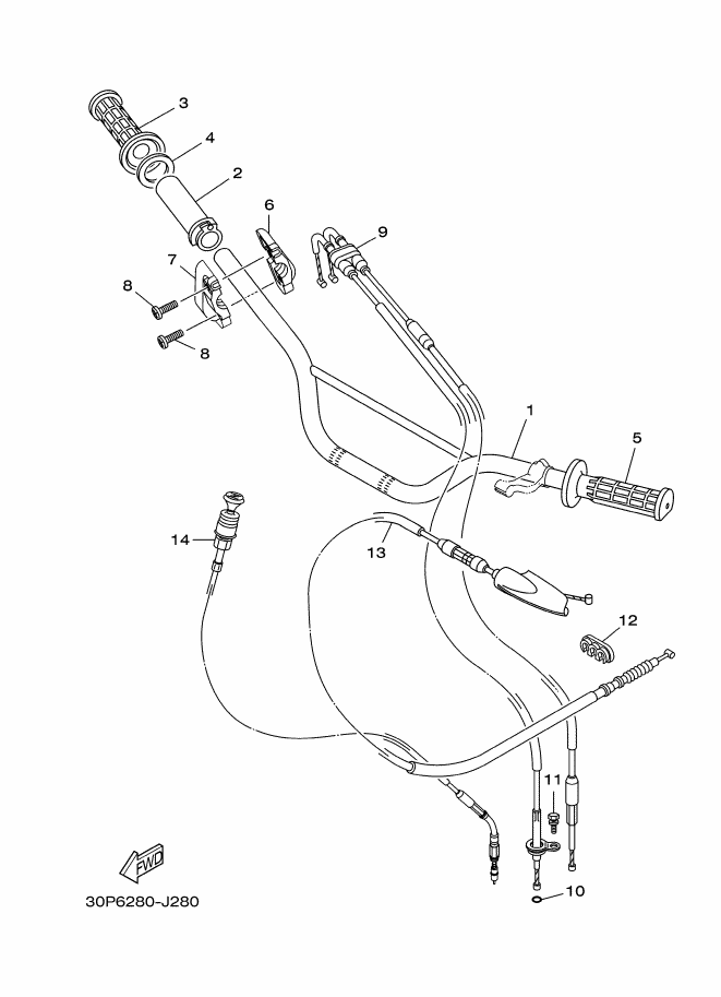 Steering Handle & Cable
