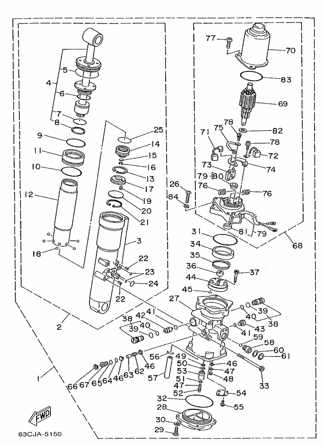 Power Trim Tilt Assembly