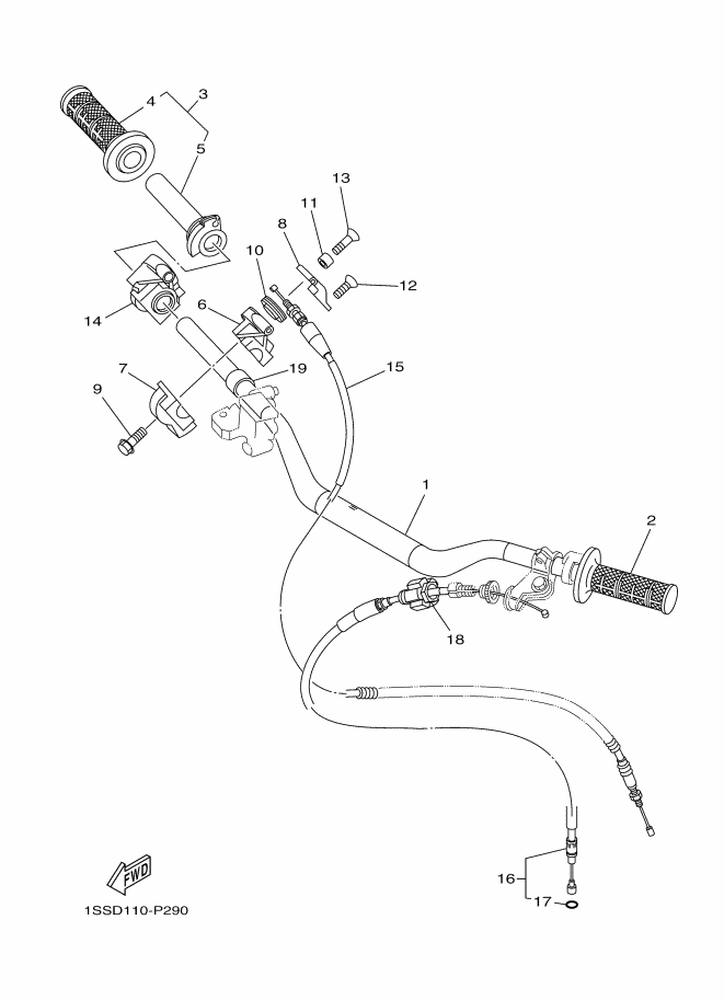 Steering Handle & Cable
