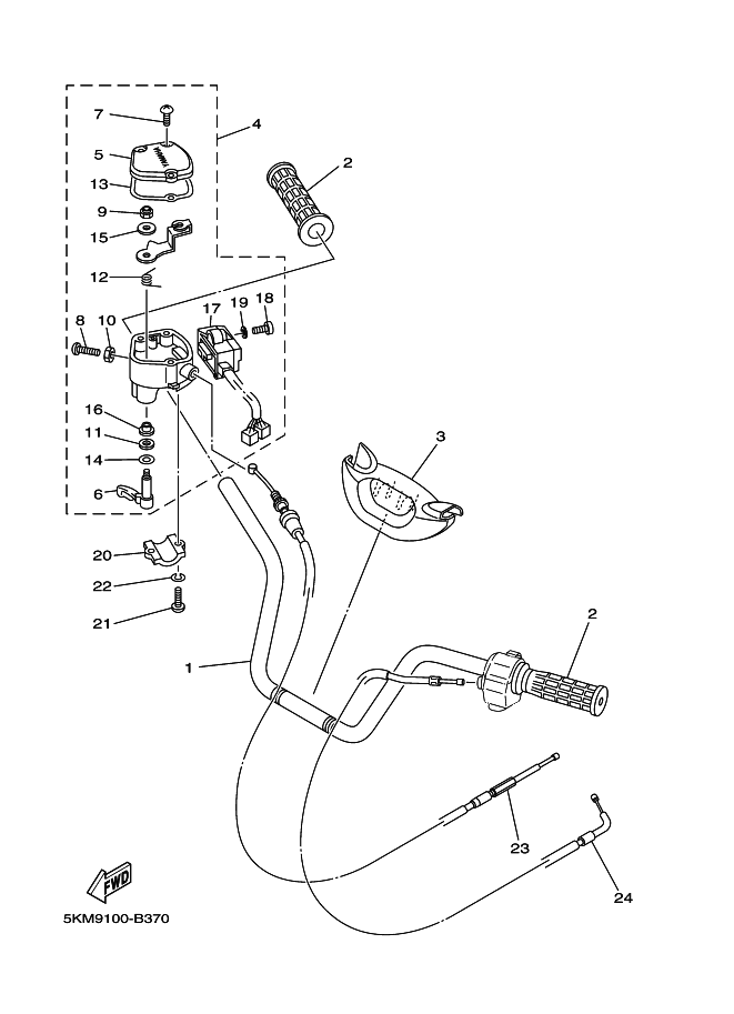 Steering Handle & Cable