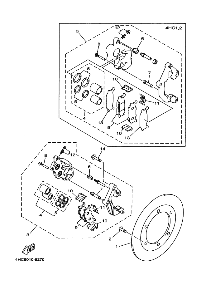 Front Brake Caliper