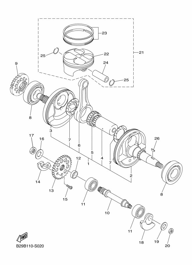 Crank Shaft Piston