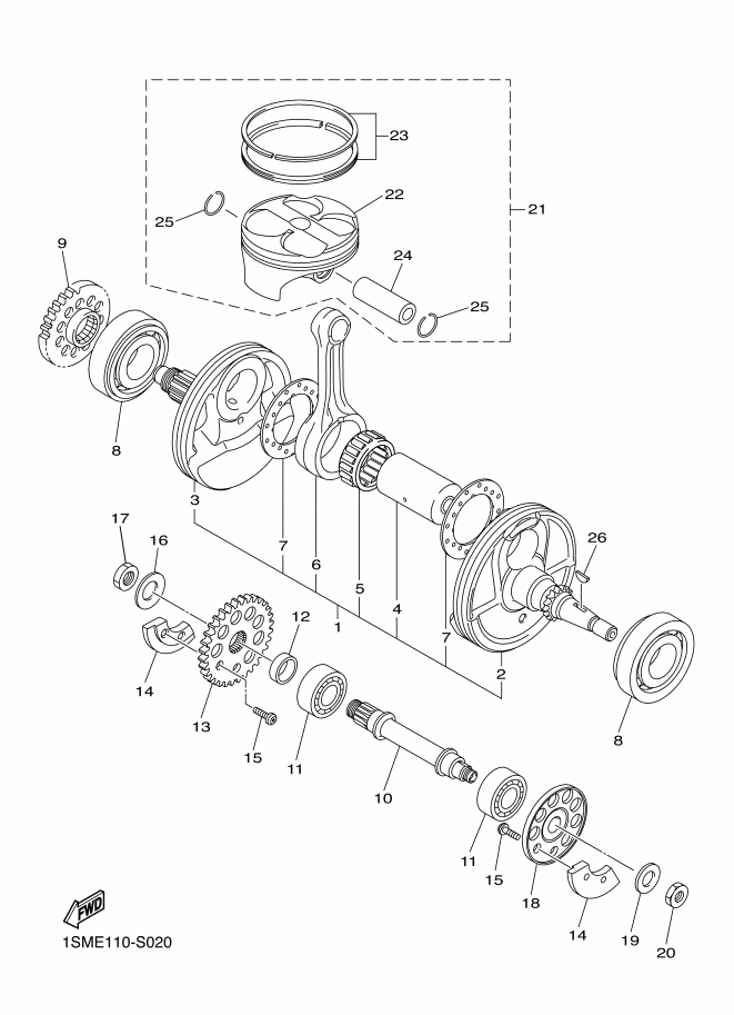 Crank Shaft Piston
