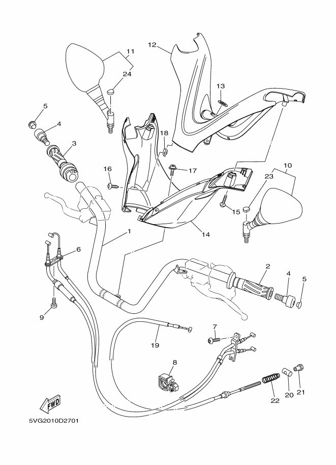 Steering Handle & Cable
