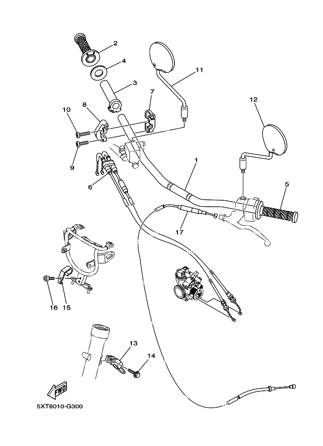Steering Handle & Cable