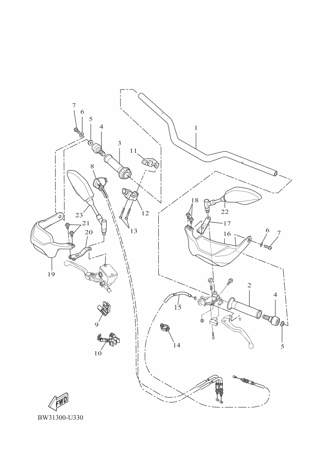 Steering Handle & Cable