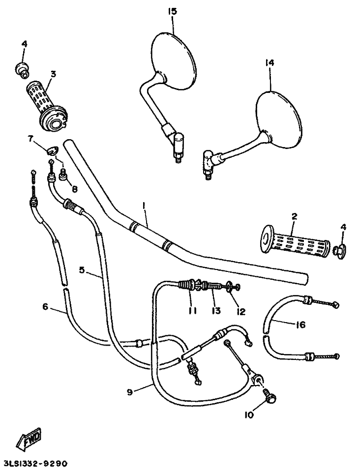 3DM-26311-00-00 Genuine Yamaha Wire, Throttle 1 | Megazip