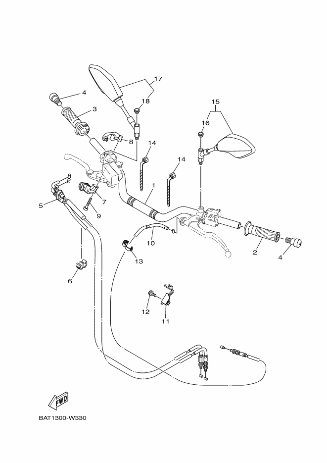 Steering Handle & Cable