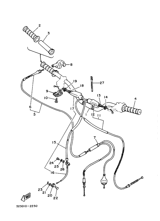 Steering Handle, Cable