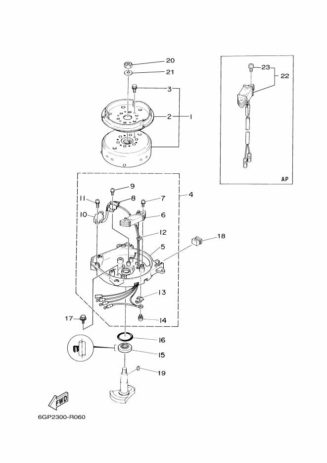9028004M0600 Key,Woodruff Key Yamaha YoshiParts