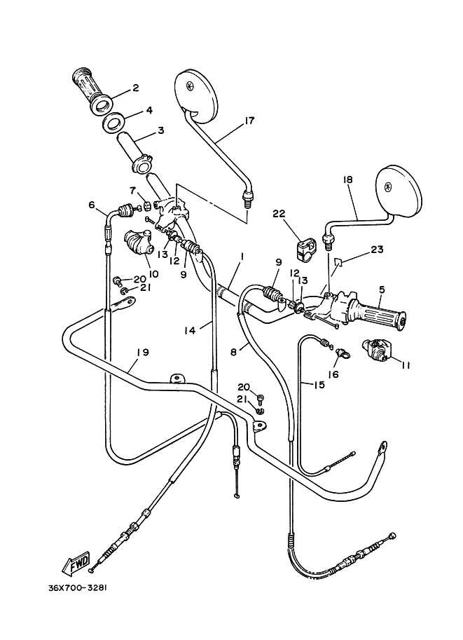 Steering Handle Cable