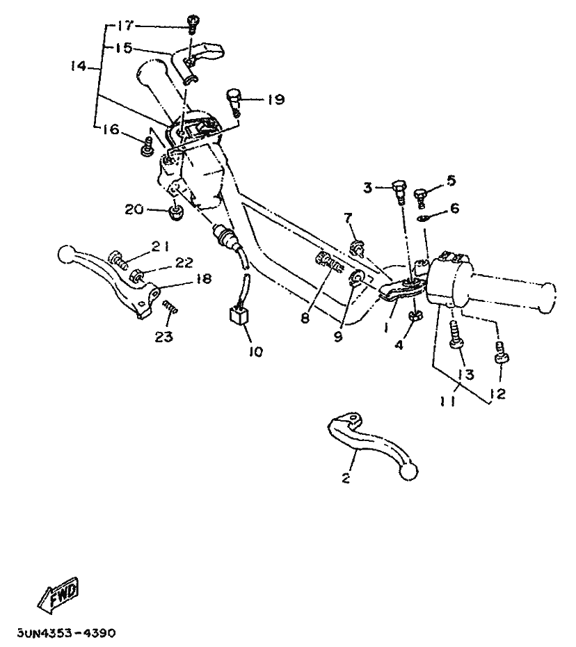 Switch Stop Front Fits Yamaha Early Models Large Push In