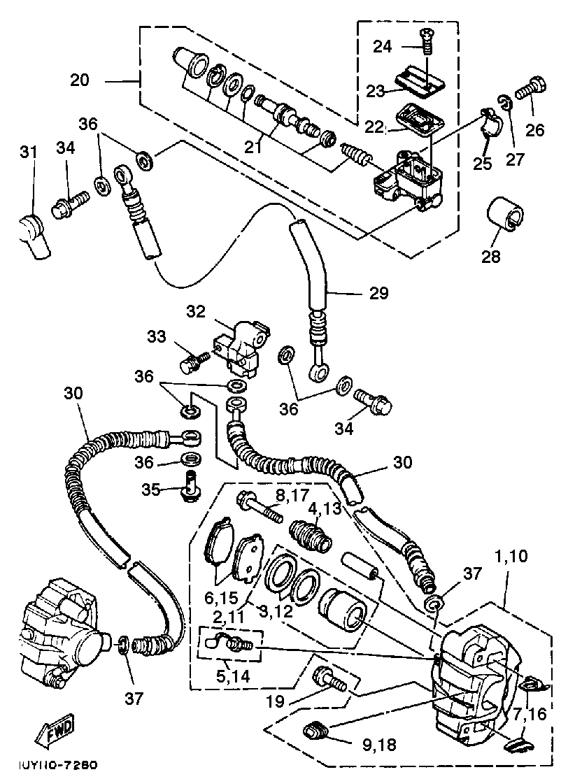 59XW00410000 Cylinder Kit, Master Yamaha YoshiParts