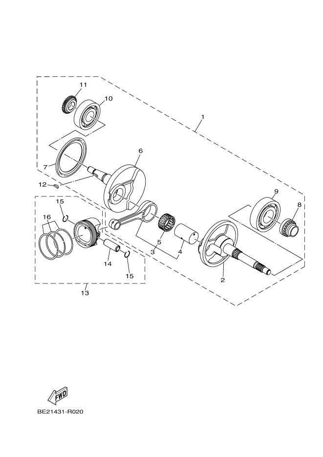 Crank Shaft Piston