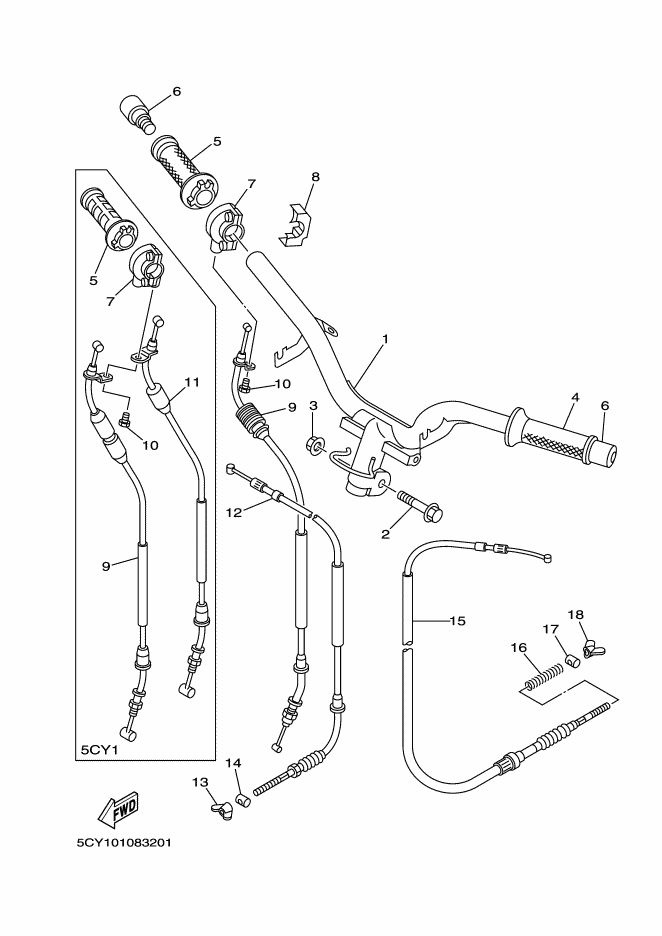 Steering Handle Cable