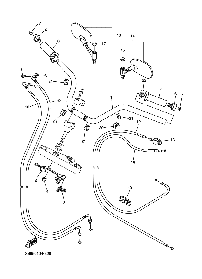 Steering Handle & Cable