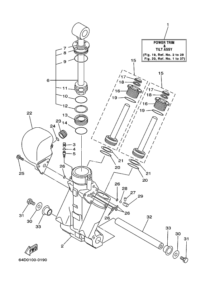 Power Trim Tilt Assembly