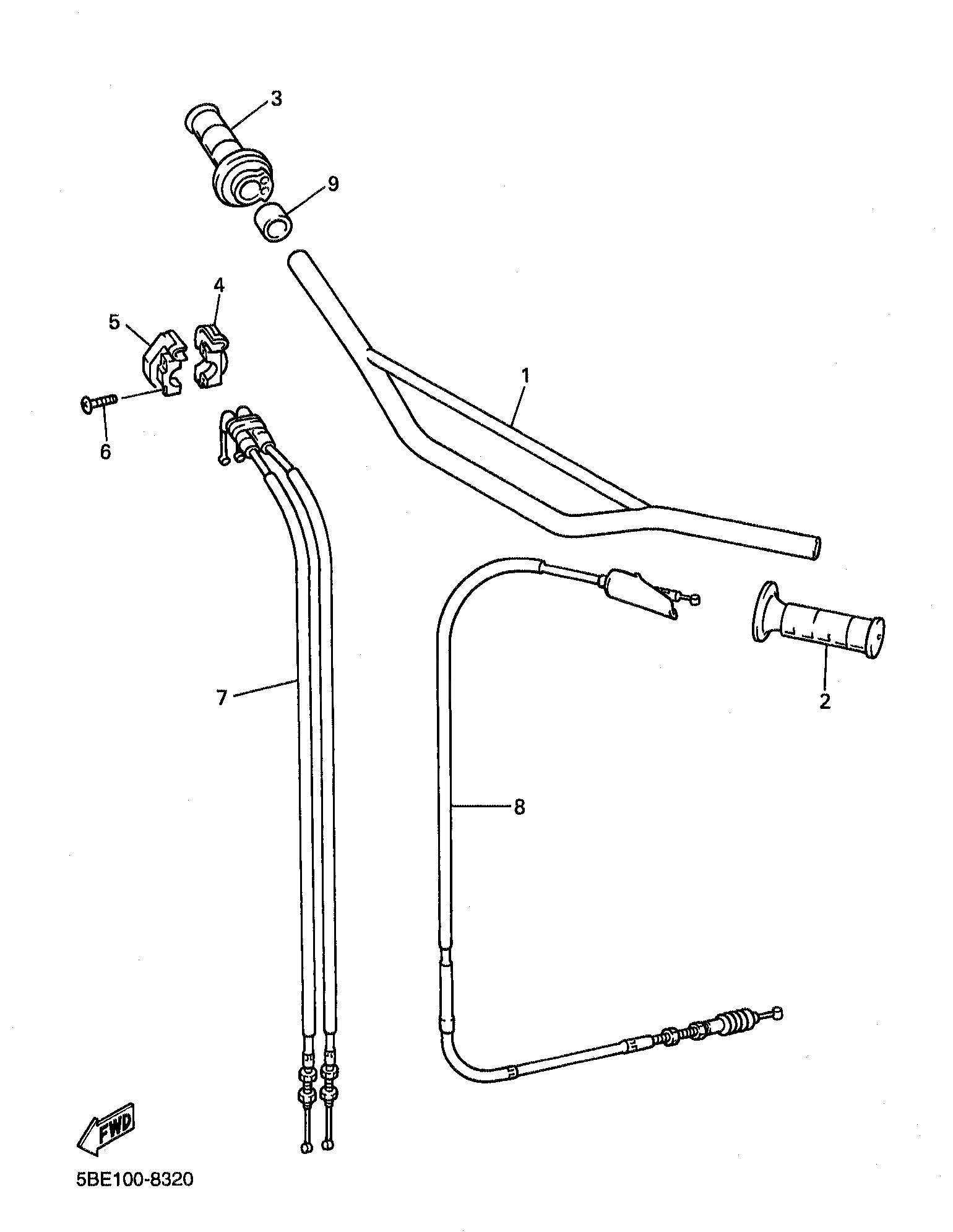 Steering Handle, Cable