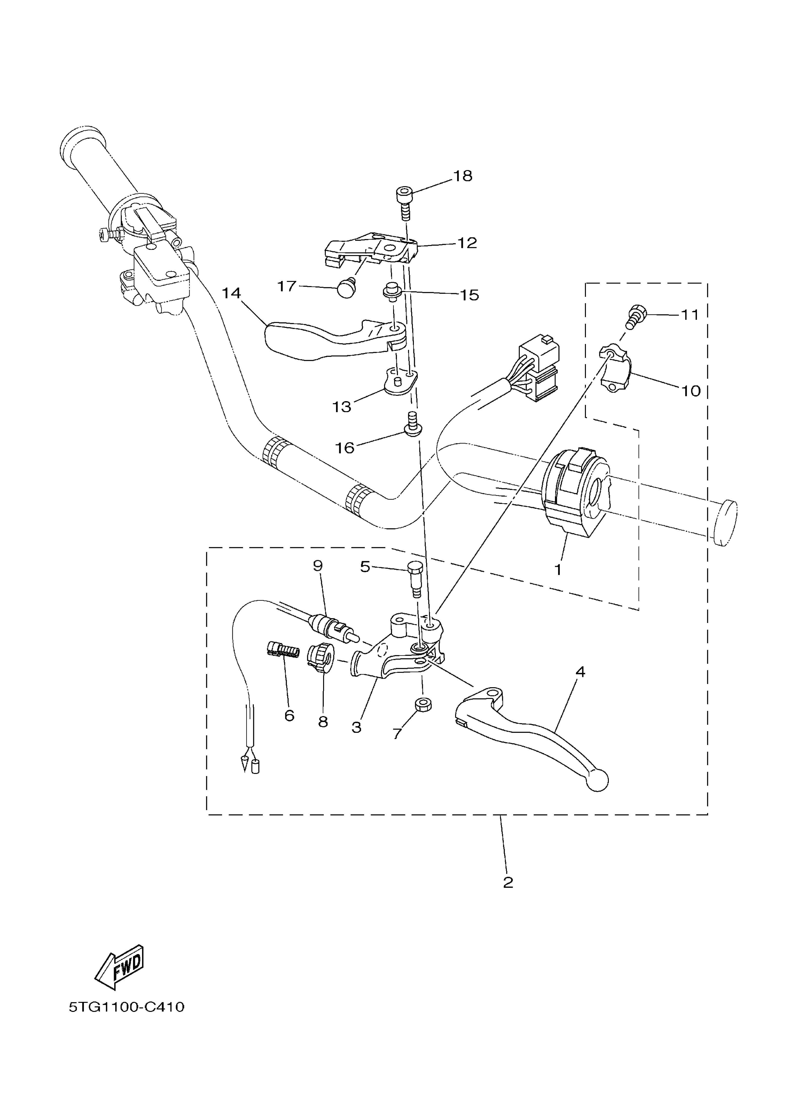 Palanca del interruptor