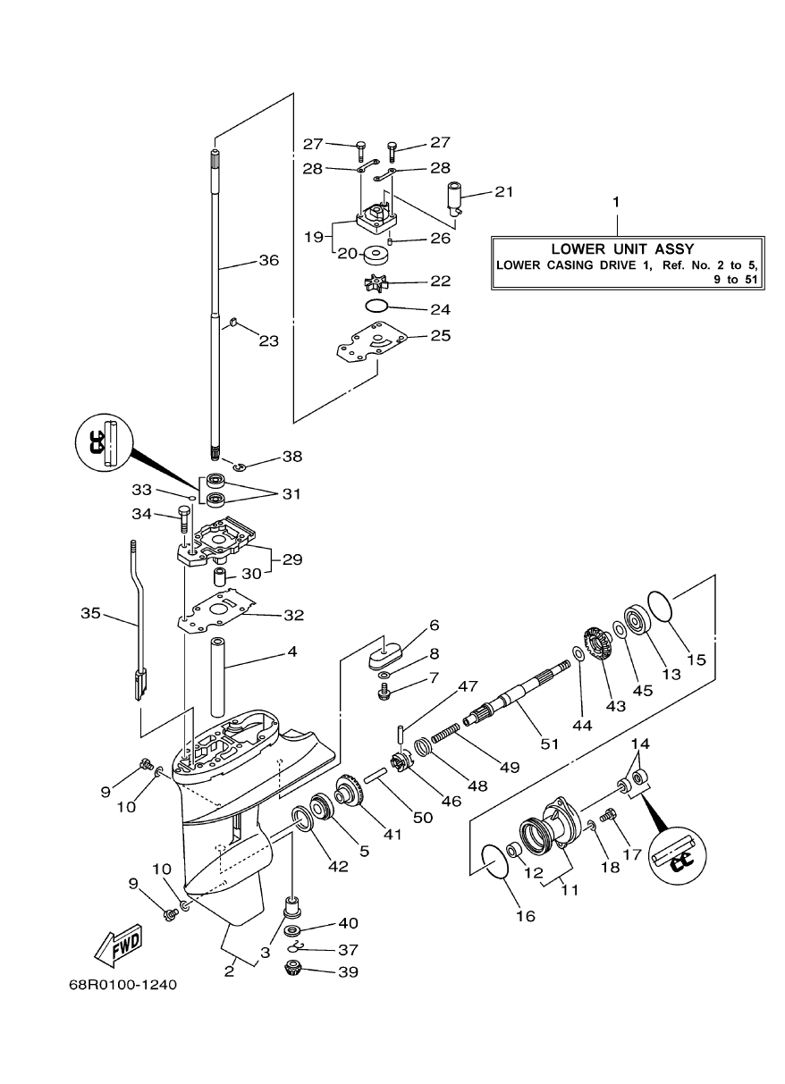 Lower Casing & Drive