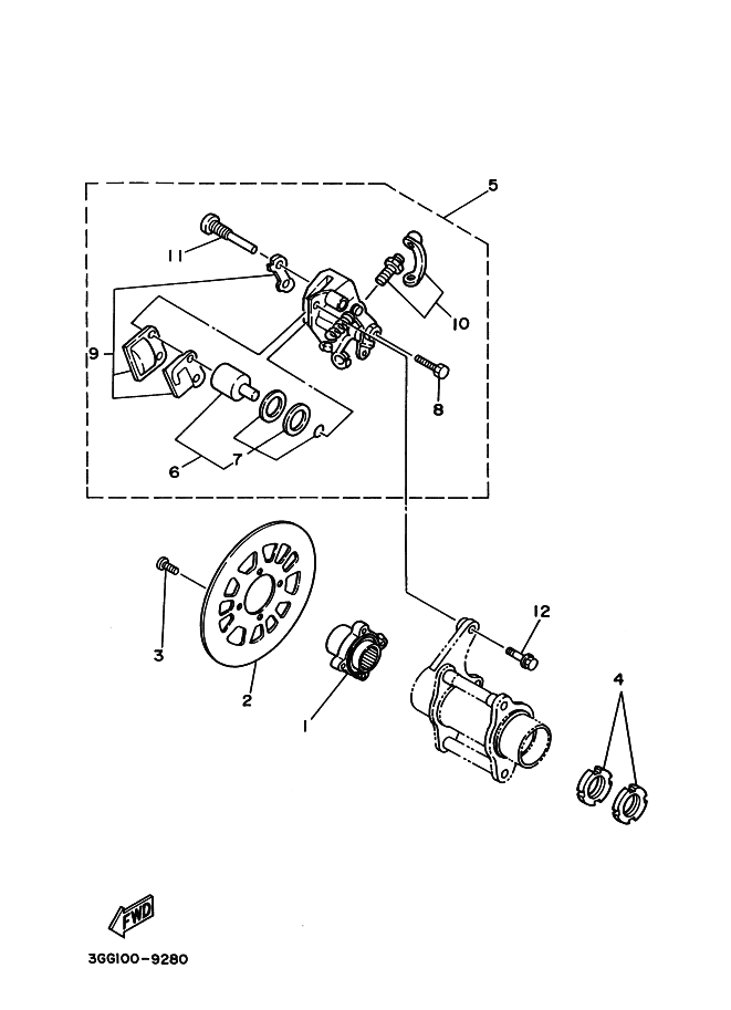 Rear Brake Caliper