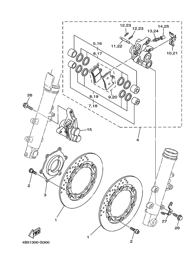 Front Brake Caliper