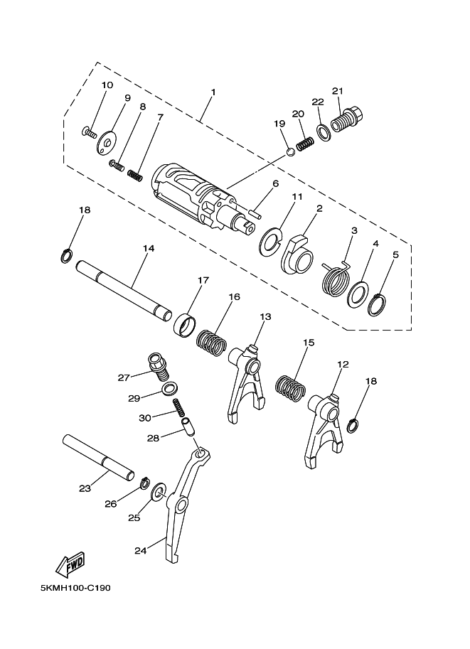 Shift Cam & Fork