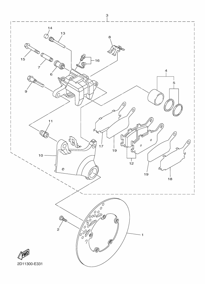 Rear Brake Caliper