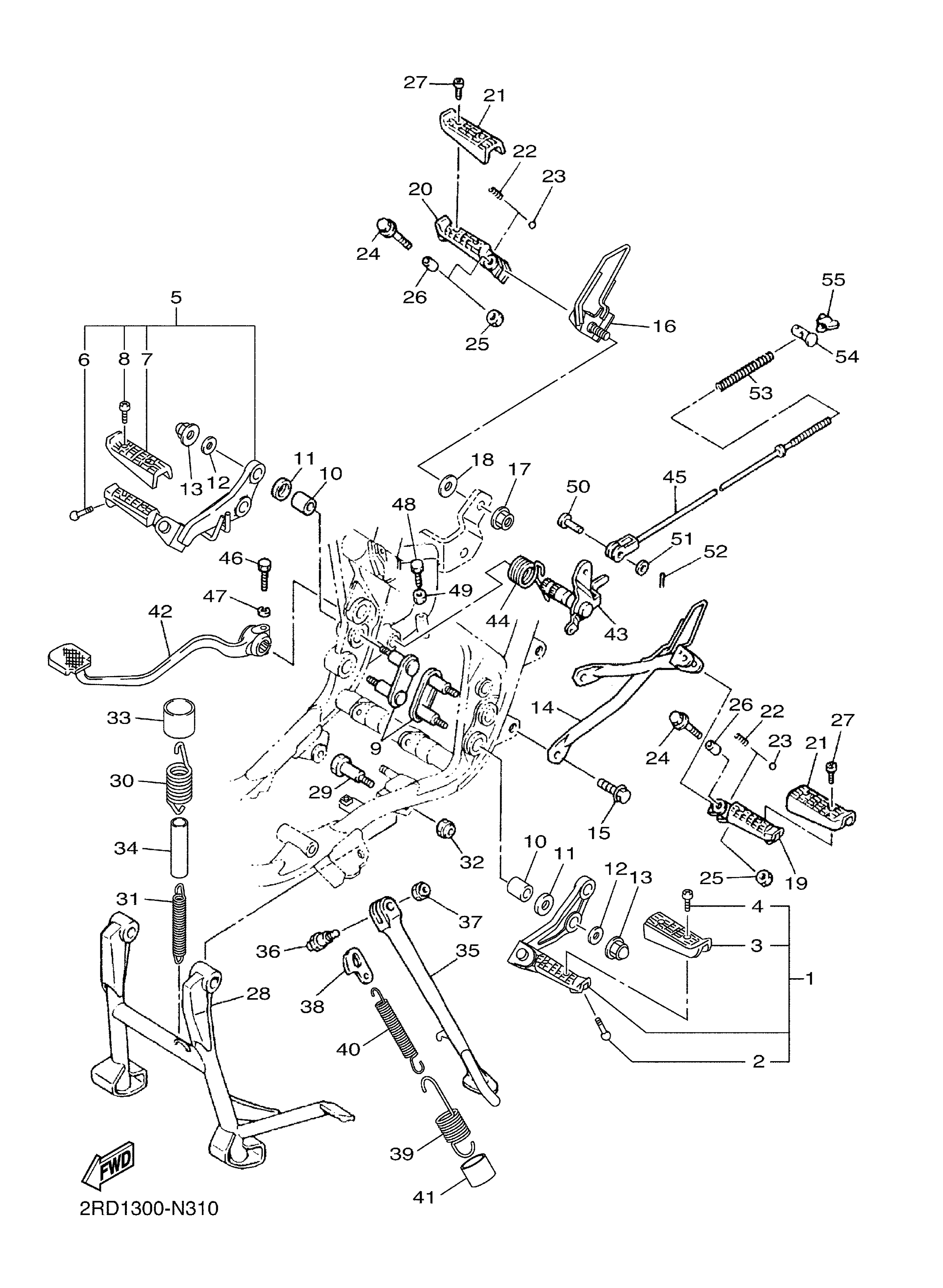 2J2-27111-00-00 Stand, Main Yamaha | YoshiParts