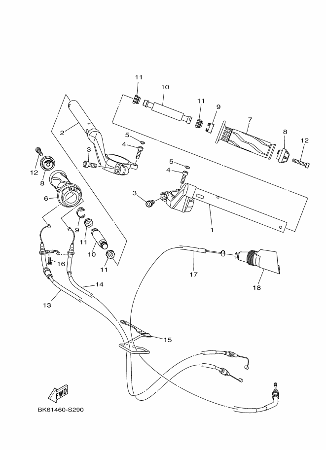 Steering Handle & Cable
