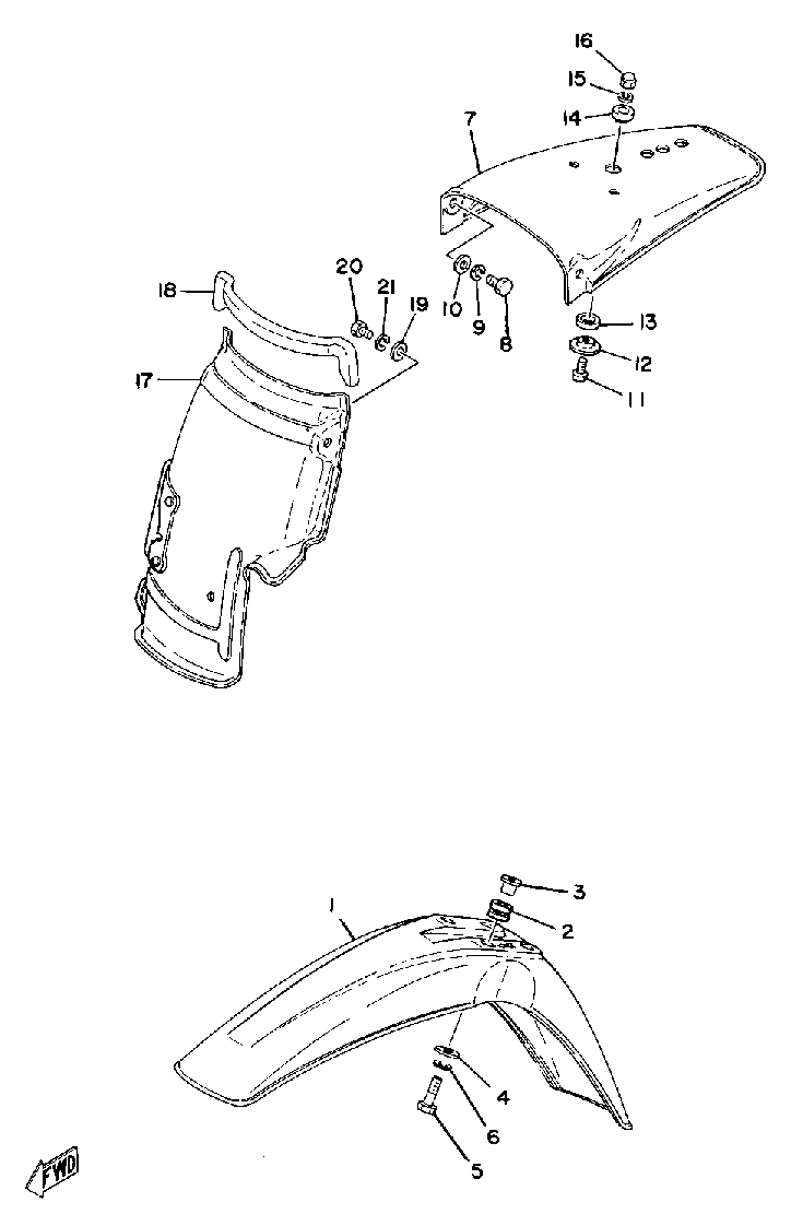 Front Fender Rear Fender