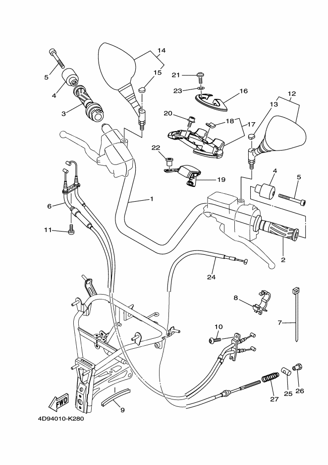 Steering Handle & Cable