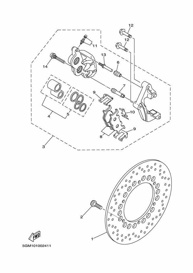 Front Brake Caliper