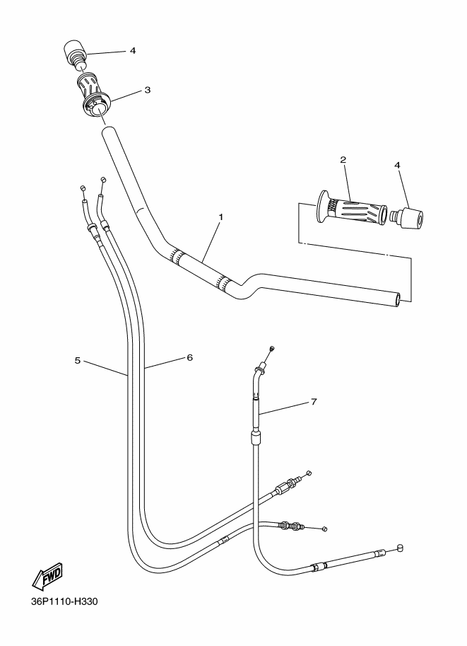 Steering Handle & Cable