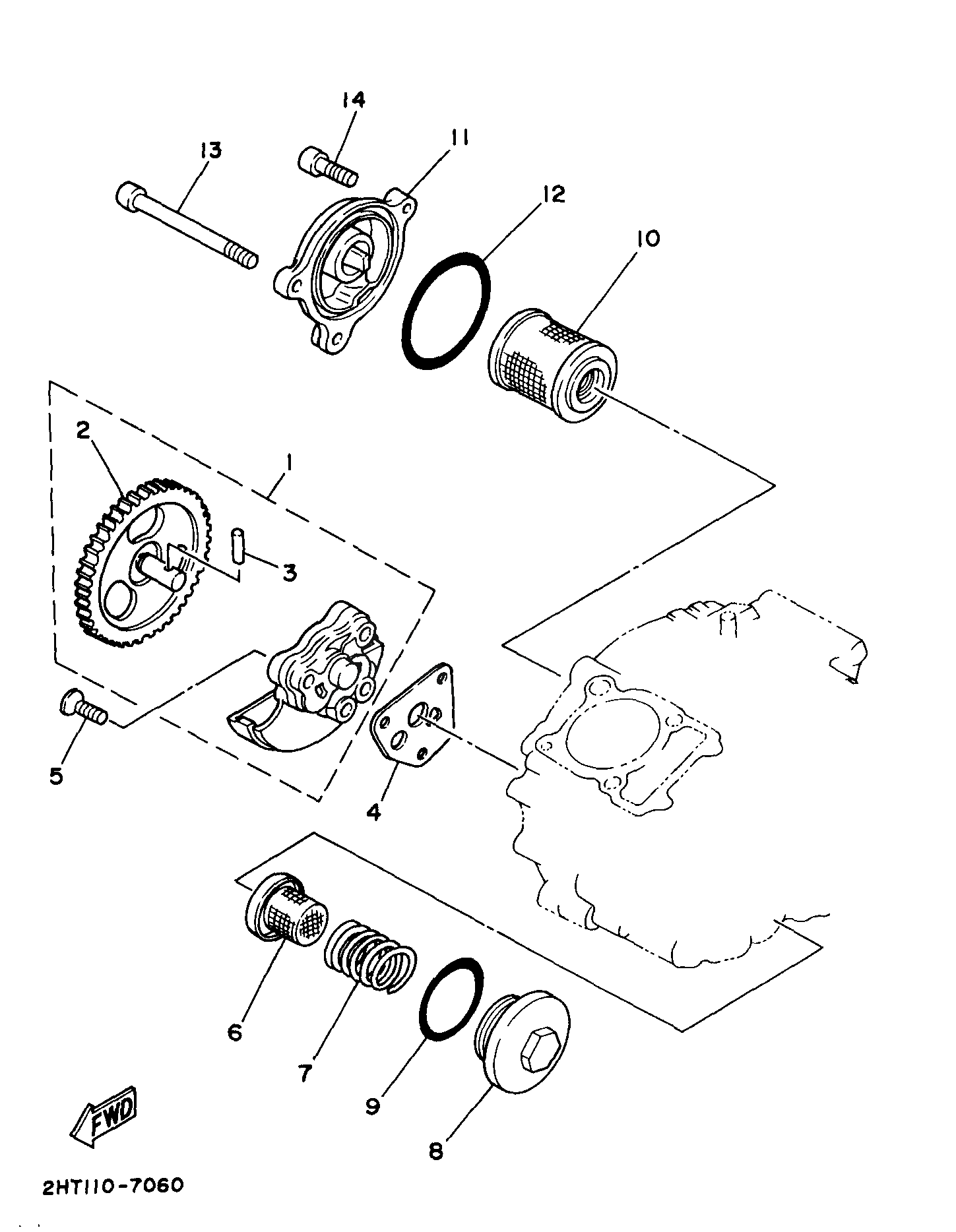 5H0153510000 Plug, Drain Yamaha YoshiParts