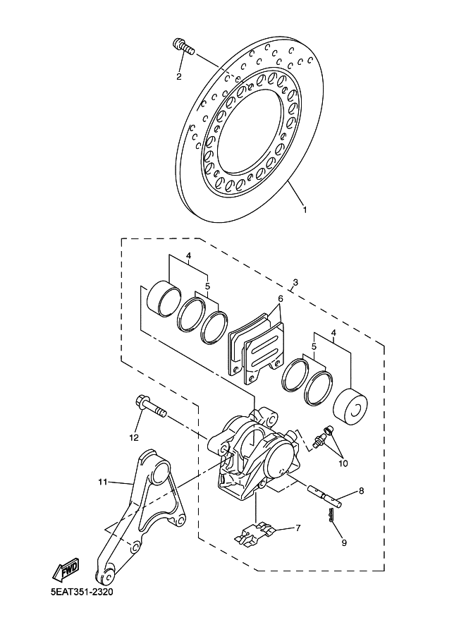 Rear Brake Caliper