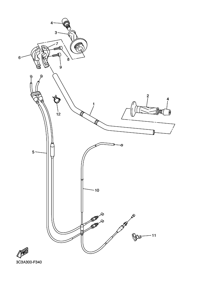 Steering Handle & Cable