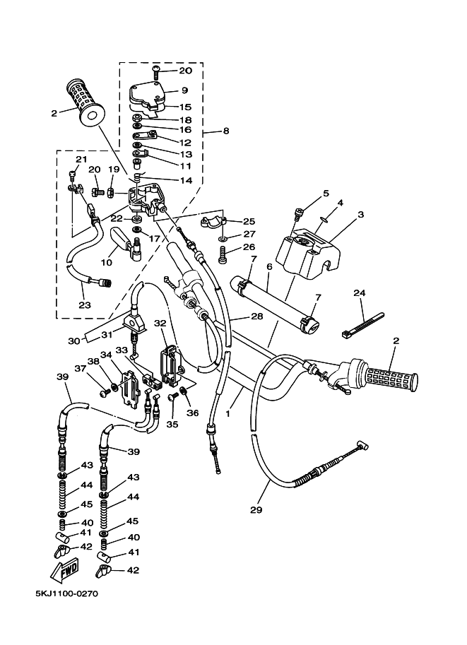 Steering Handle, Cable