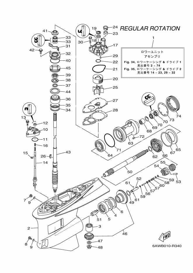 Lower Casing & Drive