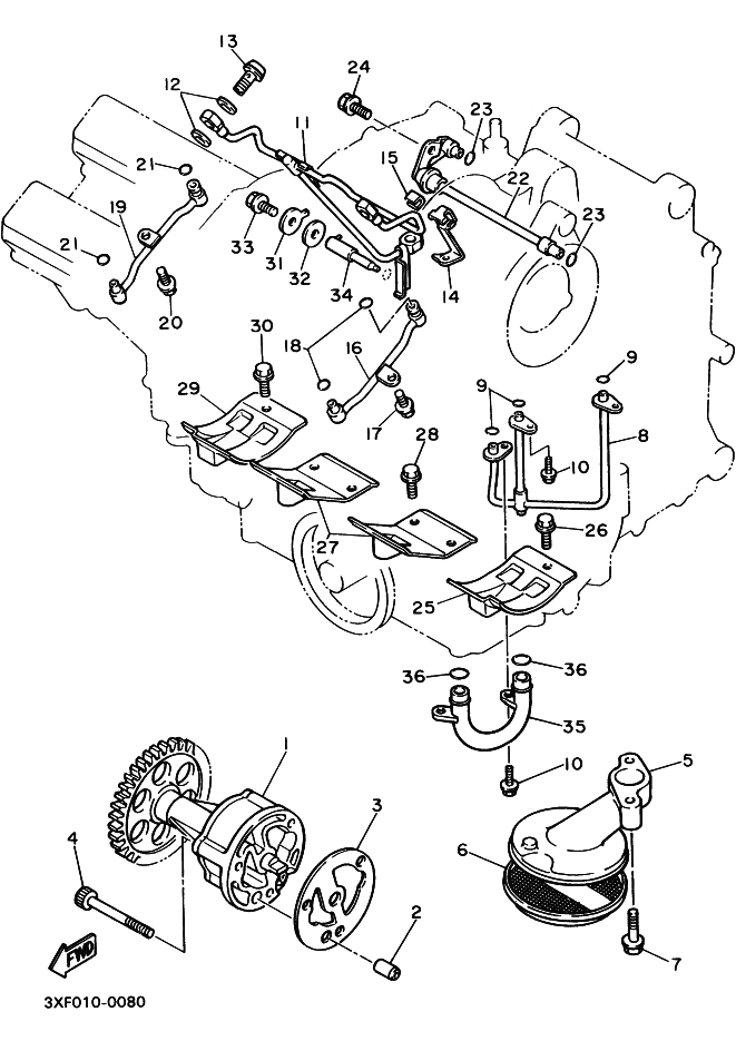 1AE-13411-00-00 Strainer, Oil Yamaha | YoshiParts