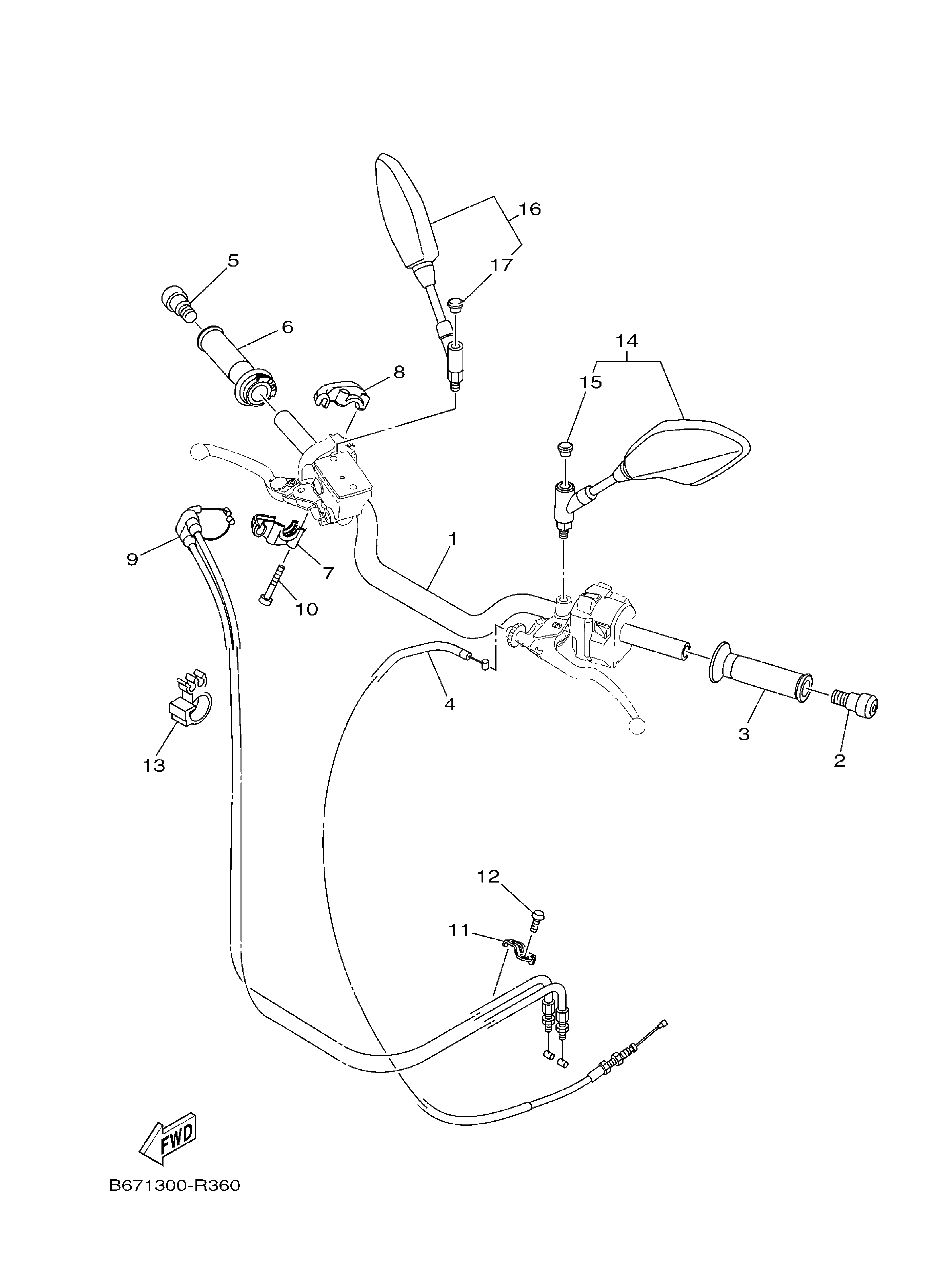 Steering Handle & Cable