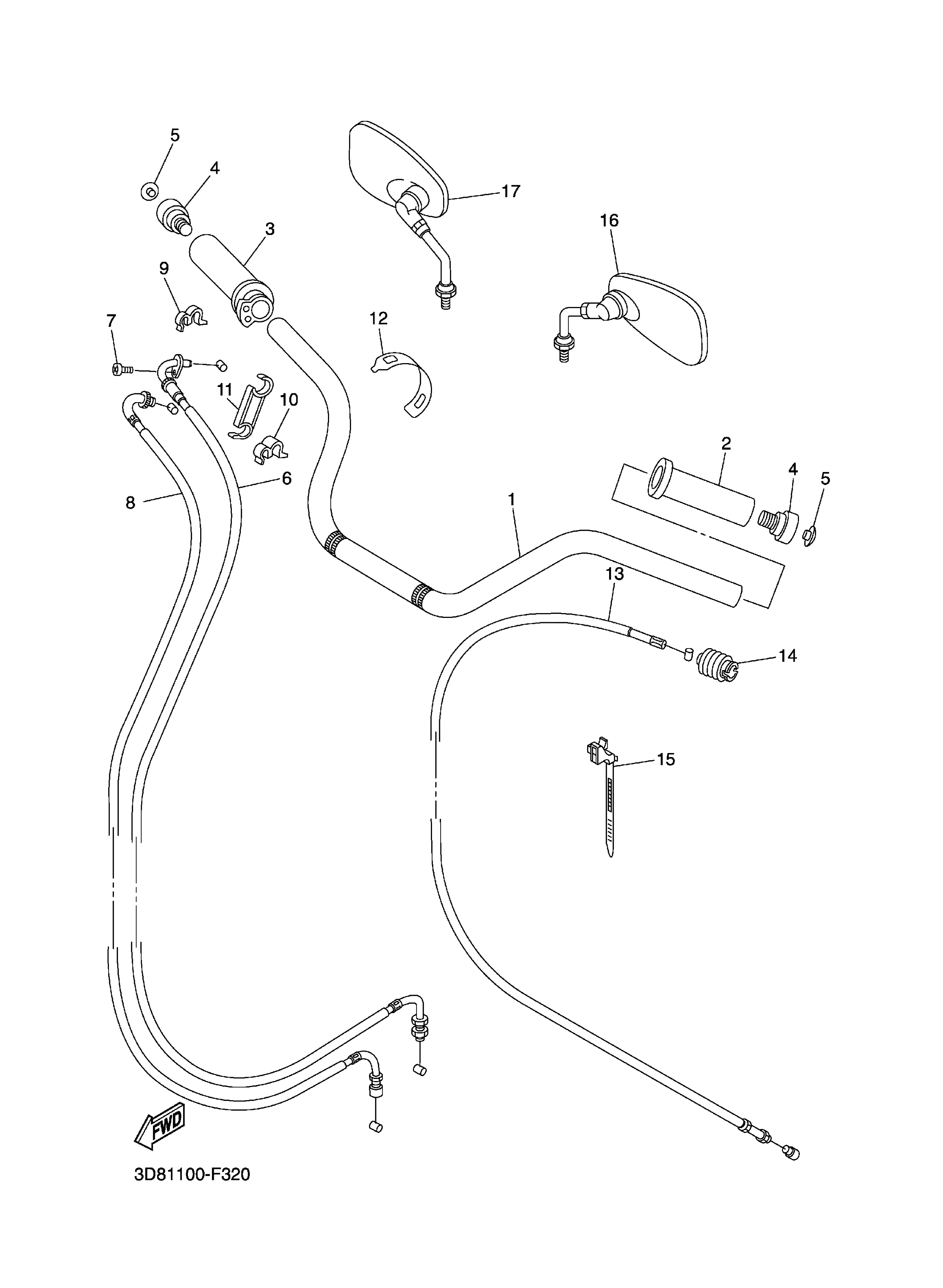 Steering Handle Cable