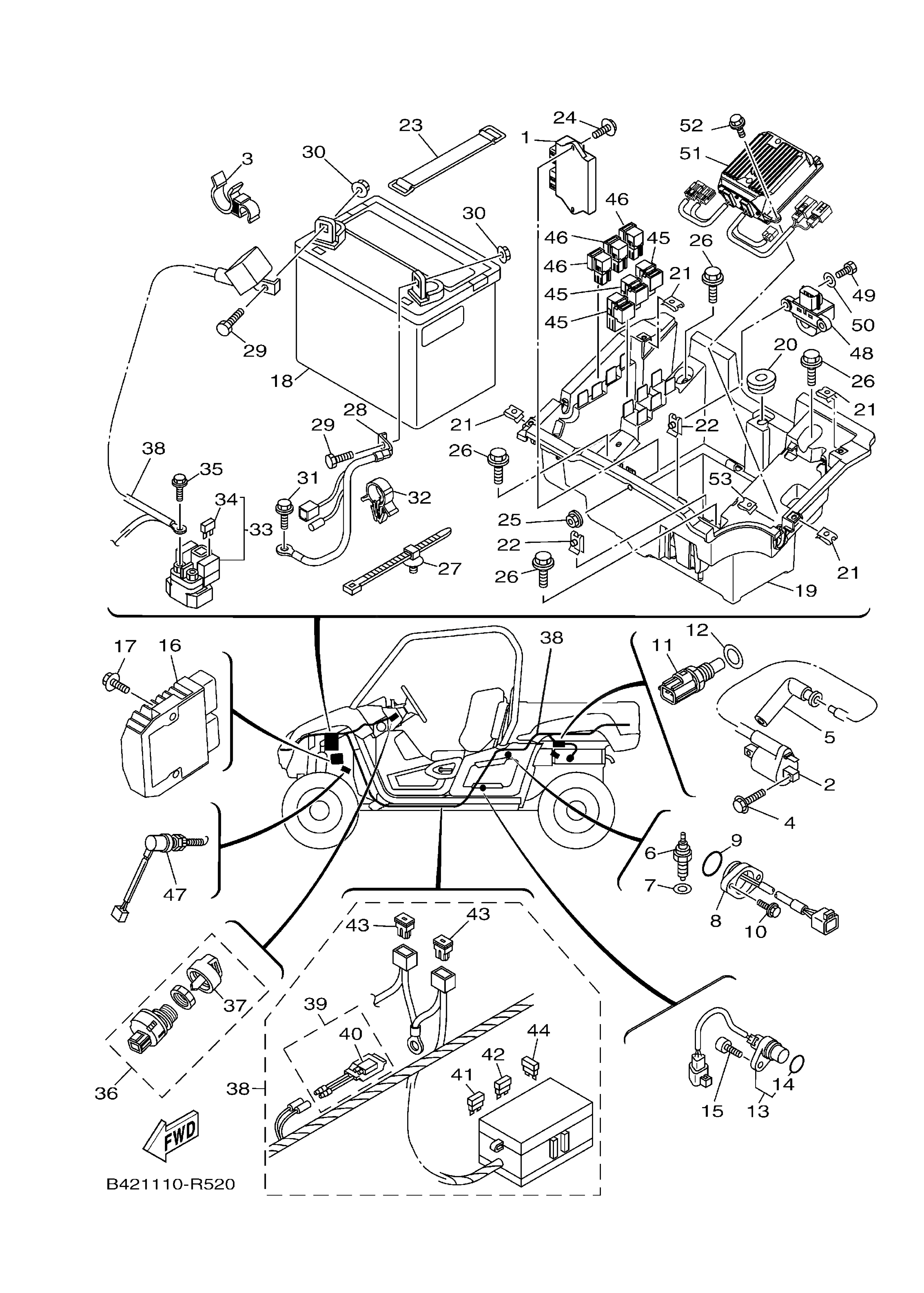 5UGH25790000 Cap, Key Yamaha YoshiParts