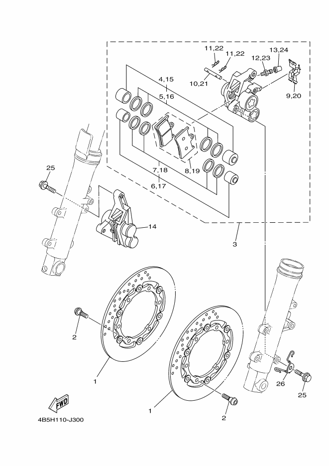 Front Brake Caliper