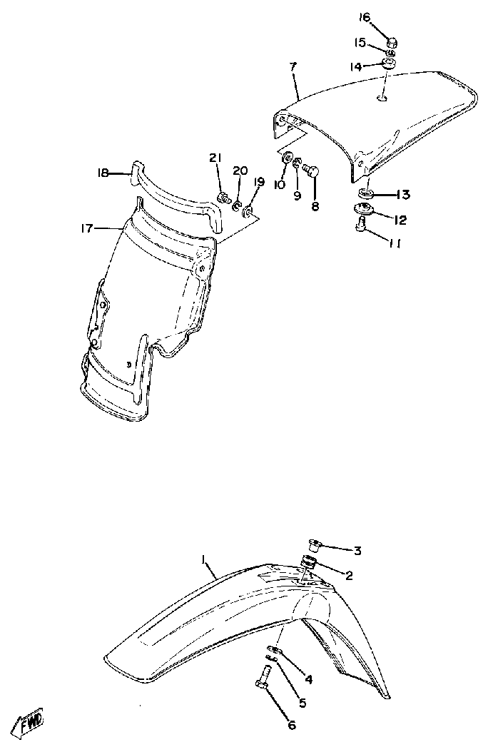 Front Fender Rear Fender