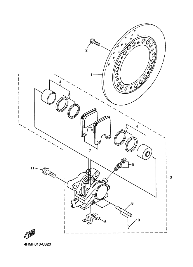 Rear Brake Caliper