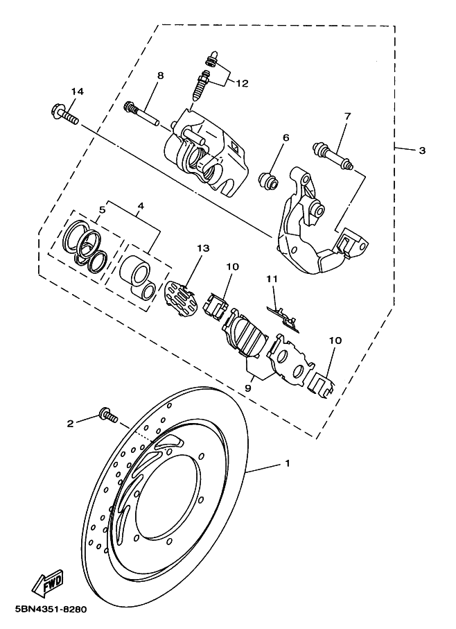 Front Brake Caliper