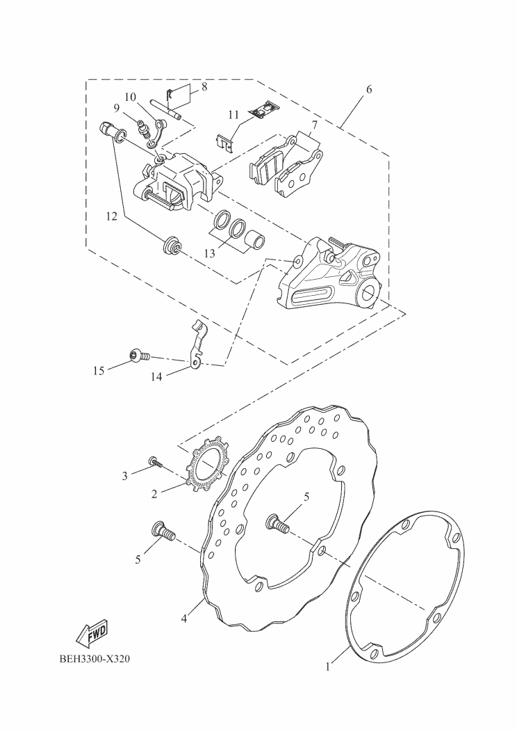 Rear Brake Caliper