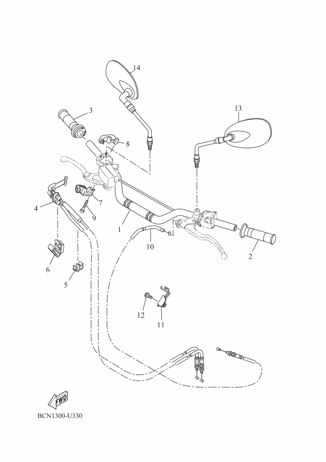 Steering Handle & Cable